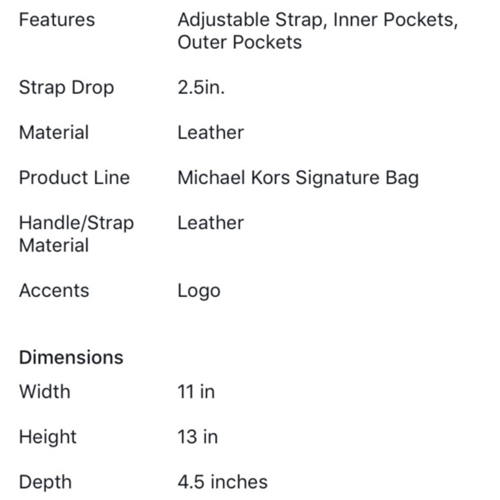 Michael Kors Connie Medium Backpack, Black, MSRP $298.00 NWT - Picture 6 of 6